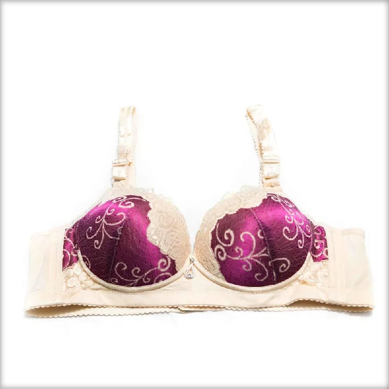 Are push up bras suitable for women of all ages? -Single Padded Purple Bridal Bra