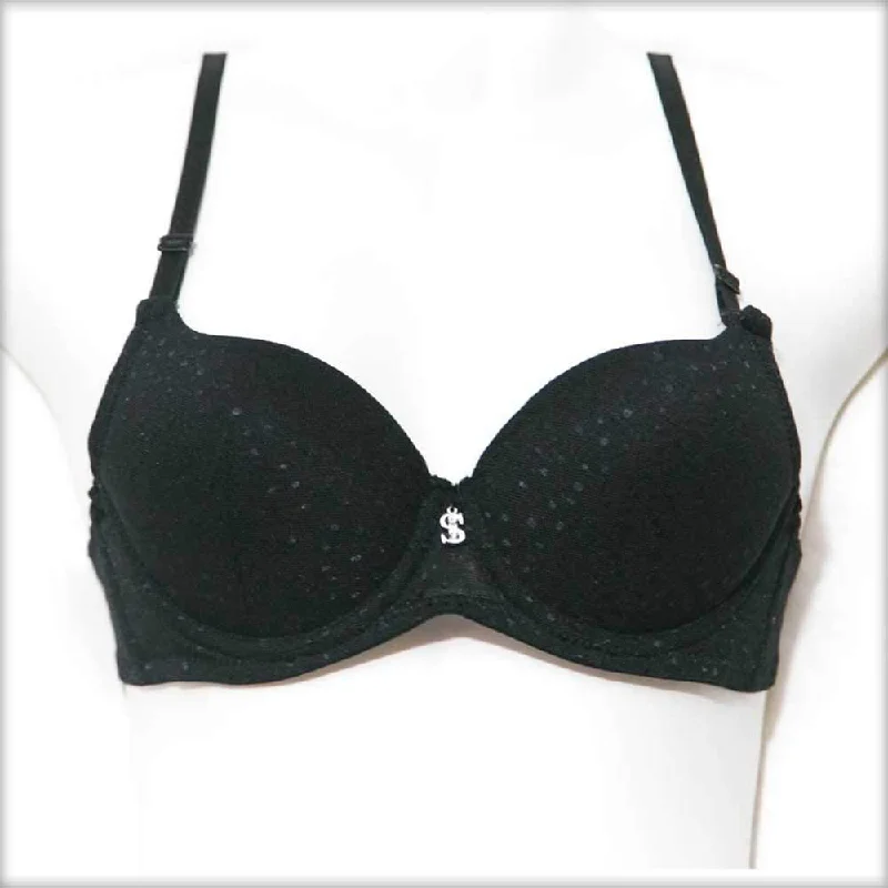 Push up bras that prevent chafing -Sister Hood Pushup Bra Black