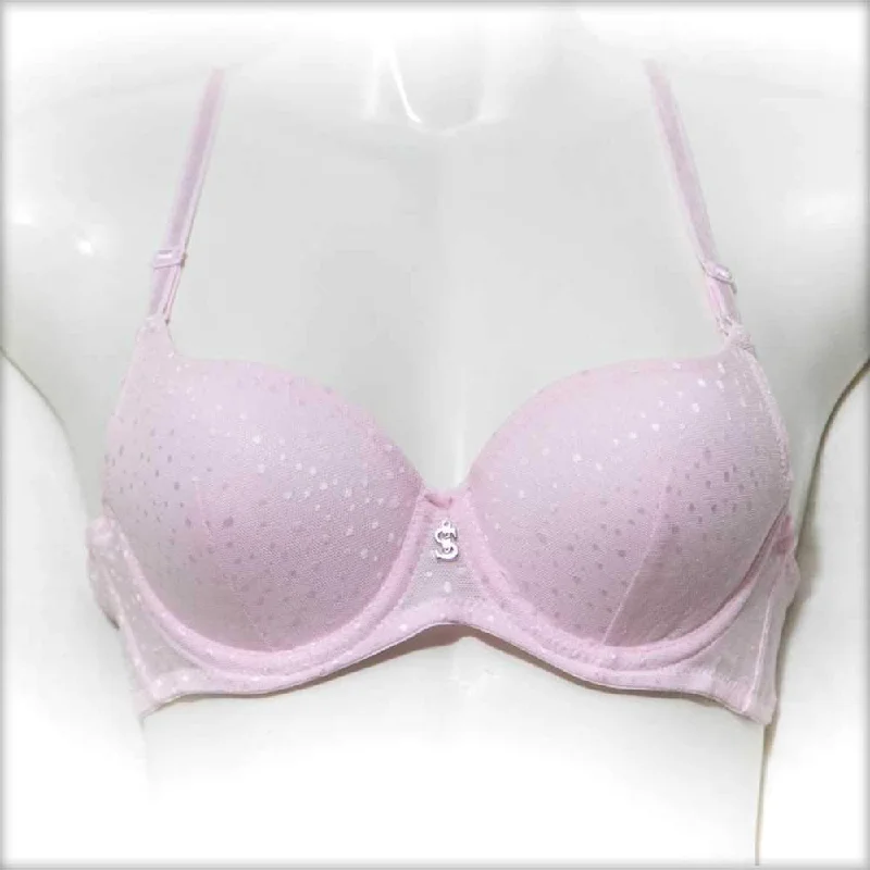 Who should consider wearing a deep V push up bra? -Sister Hood Pushup Bra Pink