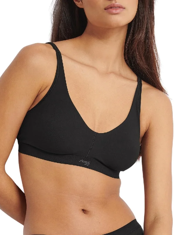 Non wired bras that empower women -EVER Ease Soft Bra - Black