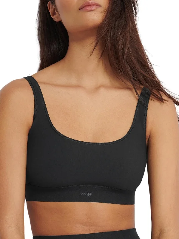 Where can I find non wired bras that don't ride up? -EVER Ease Top - Black