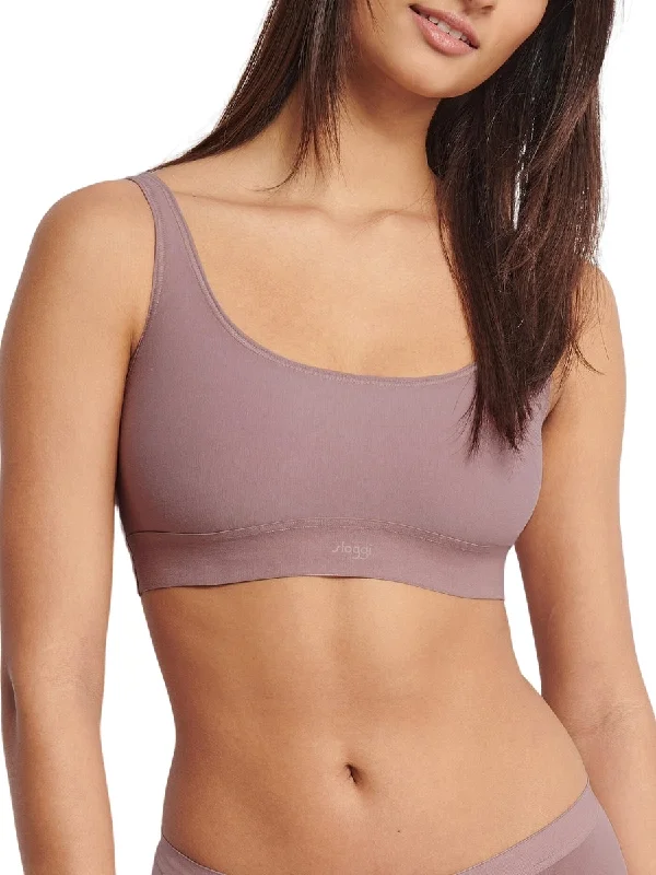 Non wired bras with superior designs -EVER Ease Top - Foggy Mauve