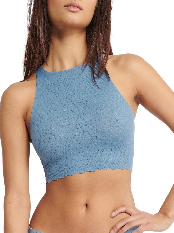 Can non wired bras give you a good shape under clothes? -1ZERO Feel Bliss Crop Top - Azura Blue Can non wired bras give you a good shape under clothes? -1ZERO Feel Bliss Crop Top - Azura Blue