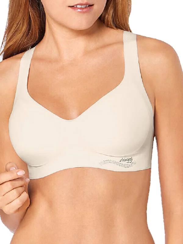 Non wired bras with wide bands -ZERO Feel Bralette - Angora