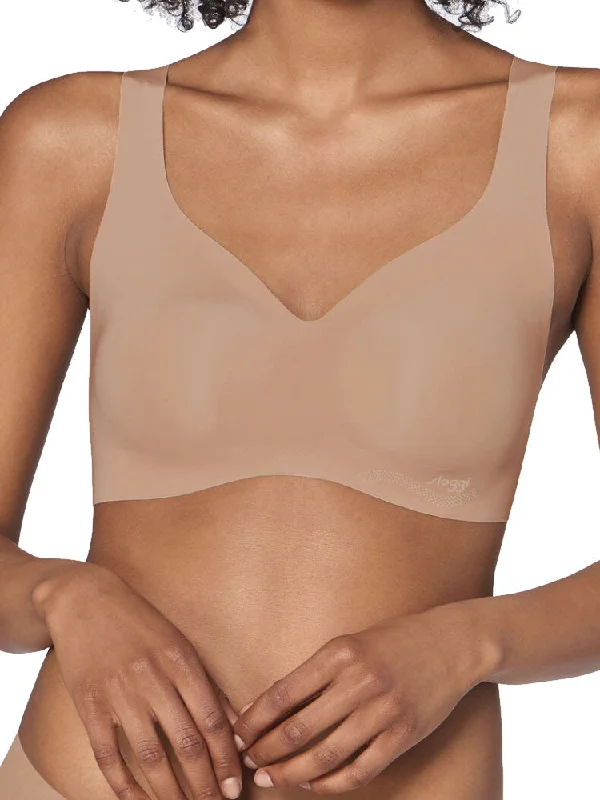 Non wired bras that are supportive -3ZERO Feel Bralette - Cognac