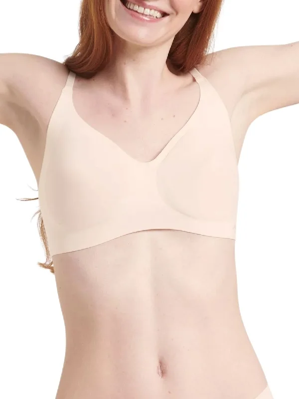 Non wired racerback bras for tank tops -ZERO Microfibre 2.0 Bralette - Angora