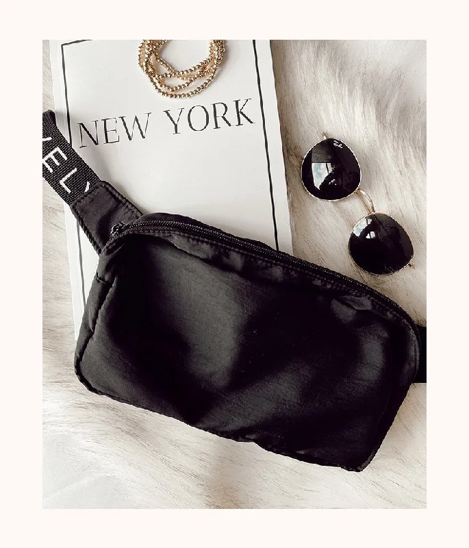 Deep V bras that are must have -The Crew Fanny Pack: Jet Black