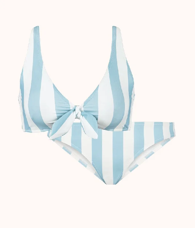 Deep V bras for every occasion -The Plunge Bralette & Bikini Swim Bundle - Print: Cabana Stripe Deep V bras for every occasion -The Plunge Bralette & Bikini Swim Bundle - Print: Cabana Stripe