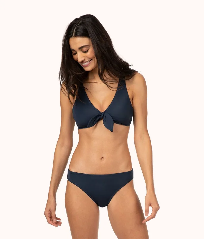 Deep V bras for a complete look -The Plunge Bralette: Navy