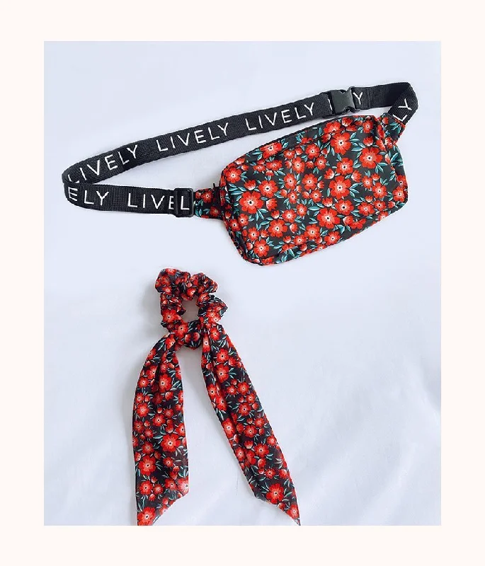 Deep V bras with longline style -The Poppy Floral Bundle: Poppy Floral