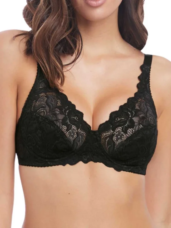 Non wired bras that are durable -Eglantine Non Wired Bra - Noir