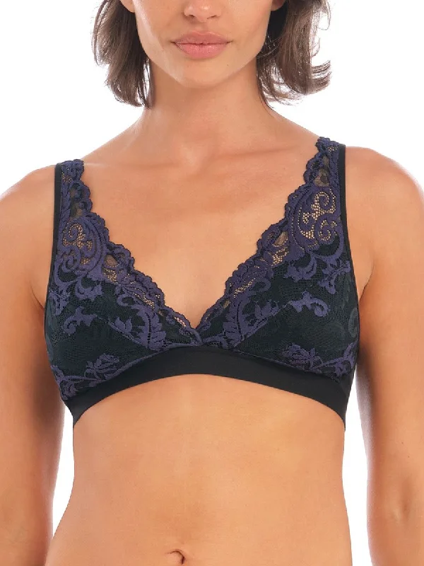 Non wired nursing bras for breastfeeding -Instant Icon Bralette - Black Eclipse
