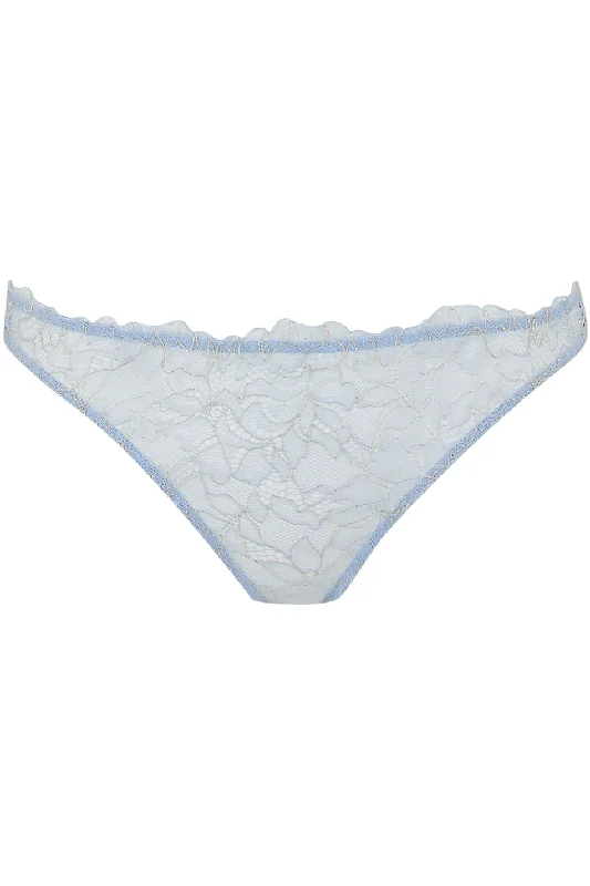 Coco De Mer - Ella Peep Back Knicker | Sky Blue