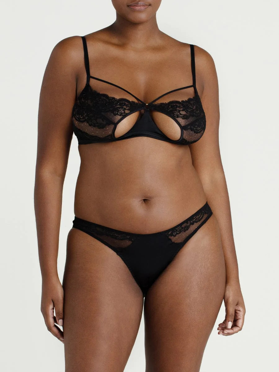 Coco de Mer - Seraphine Spanking Knicker | Black