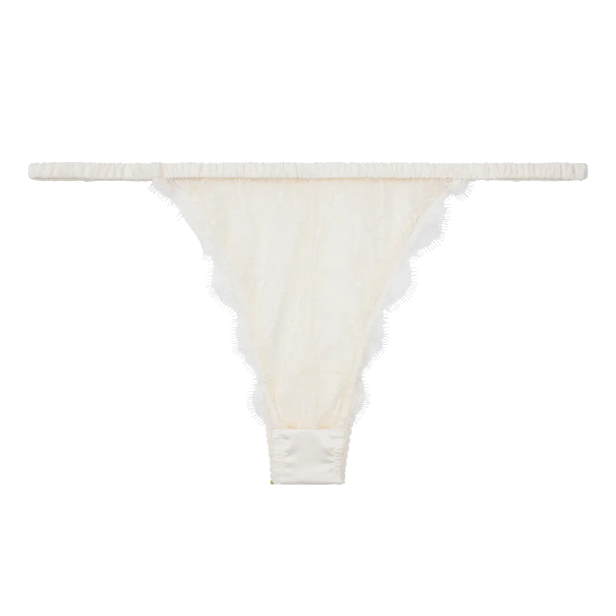 Love Stories - Charlotte Tanga Style Satin Brief | Off White