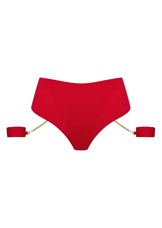 Tapage Nocturne Red Openable High Waist Thong