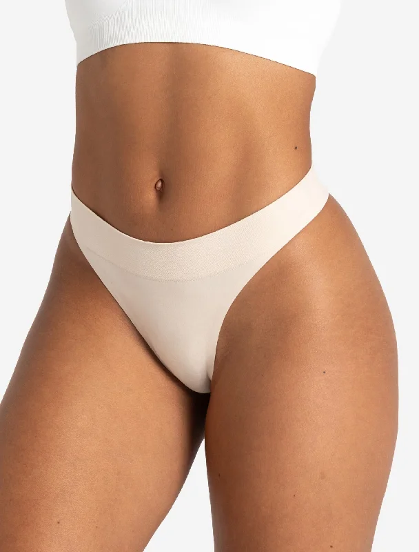 Seamless Thong - Shell
