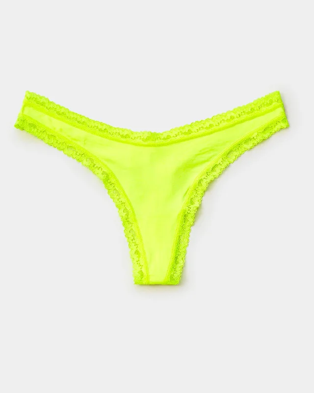 Thong - Neon Yellow