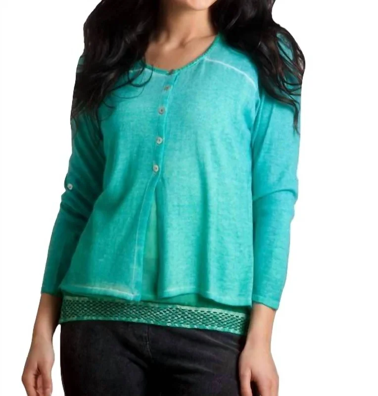 Why should I invest in a good pair of women's pajamas?-Faux Layered Set In Teal