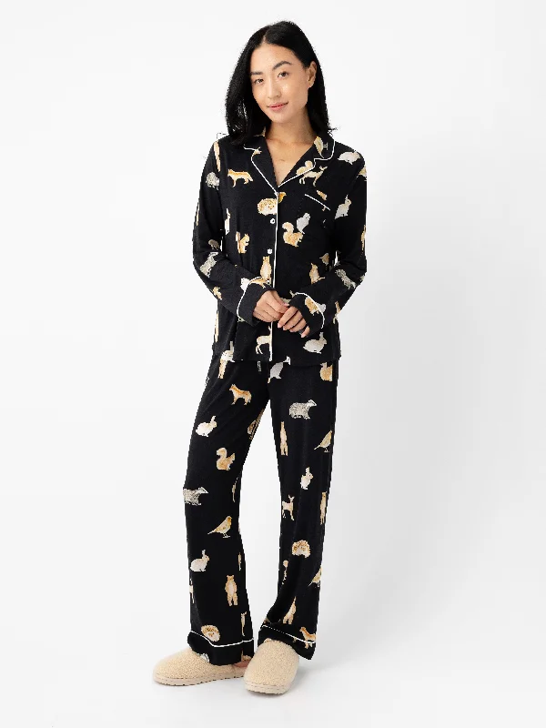 Woodland Creatures Black