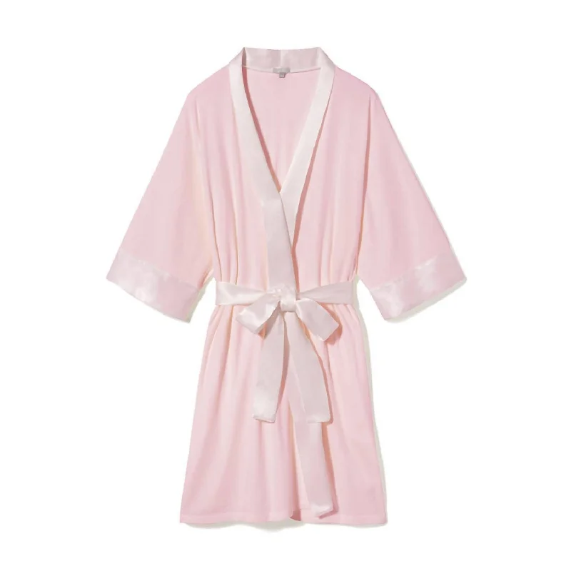 Which brands offer the best quality in women's sleepwear?-Shala Rib Knit Camono Robe In Blush Which brands offer the best quality in women's sleepwear?-Shala Rib Knit Camono Robe In Blush