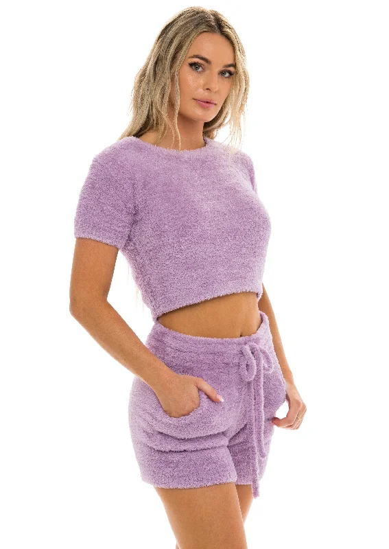 Why should I invest in a good pair of women's pajamas?-Unwind Crop Top Lavender