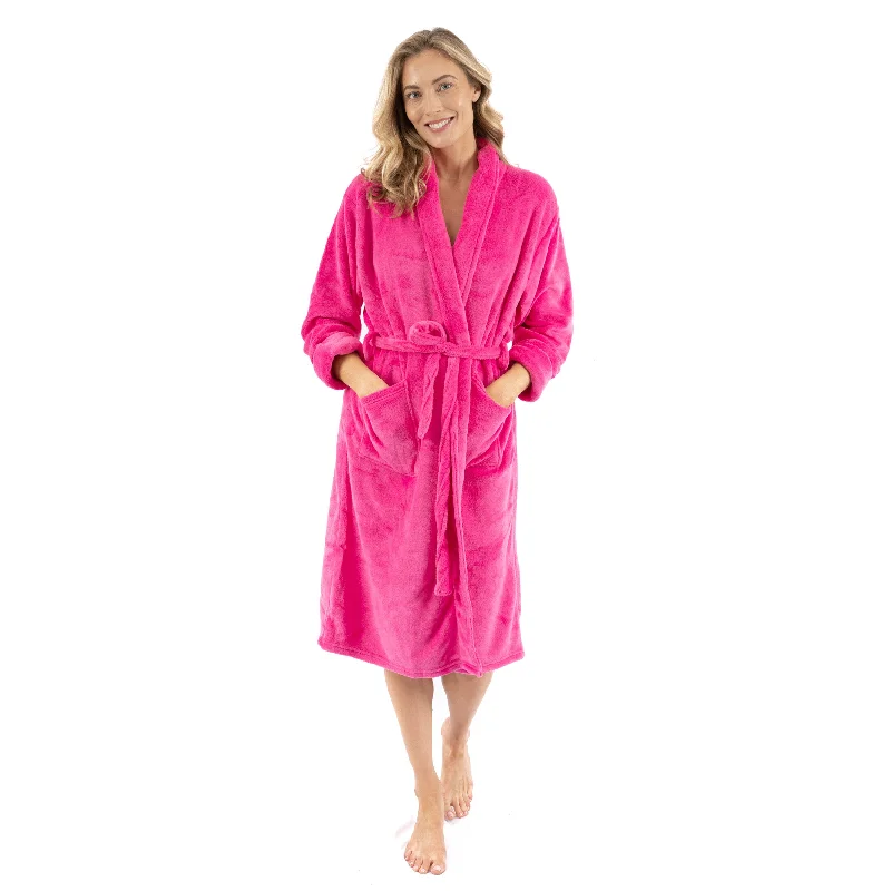 Do certain colors make women’s pajamas more appealing?-Womens Fleece Robe