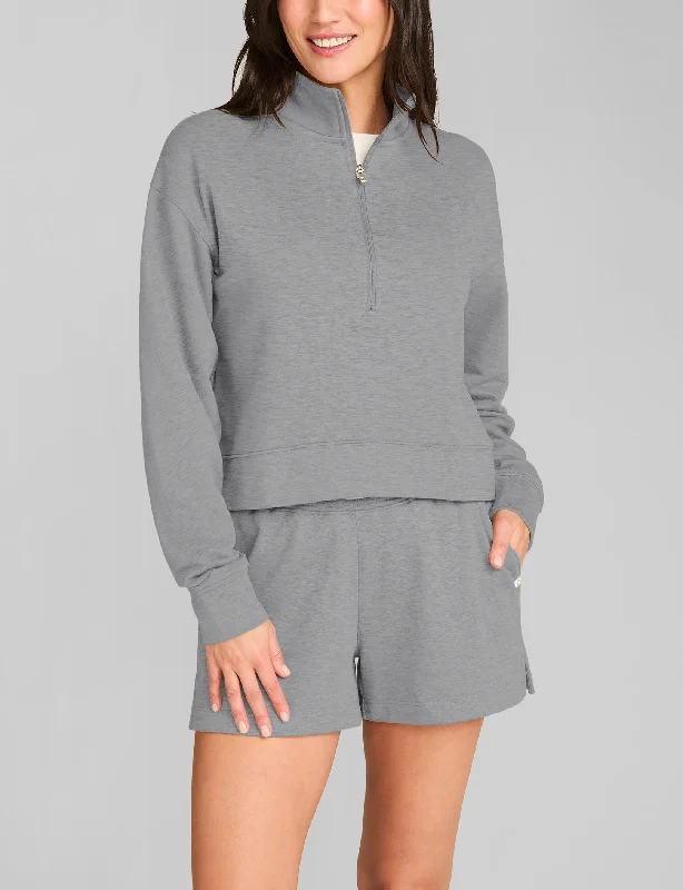 Affordable matching pajamas for couples or families -Women's French Terry Half-Zip Sweatshirt Affordable matching pajamas for couples or families -Women's French Terry Half-Zip Sweatshirt
