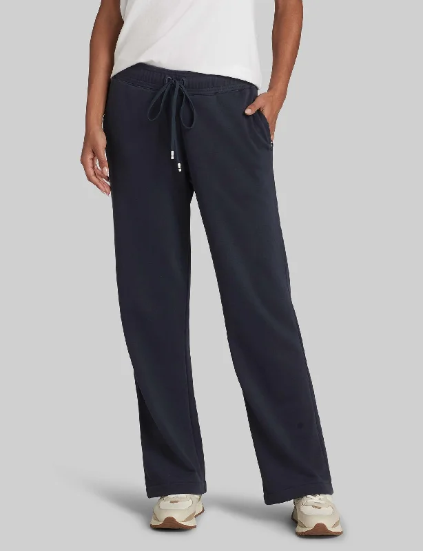 Lightweight travel-friendly womens pajama sets -Women's French Terry Pant
