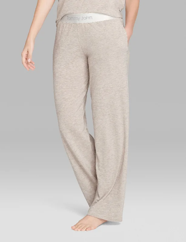 Womens pajama sets with drawstring waist custom fit -Women's Second Skin Sleep Pant