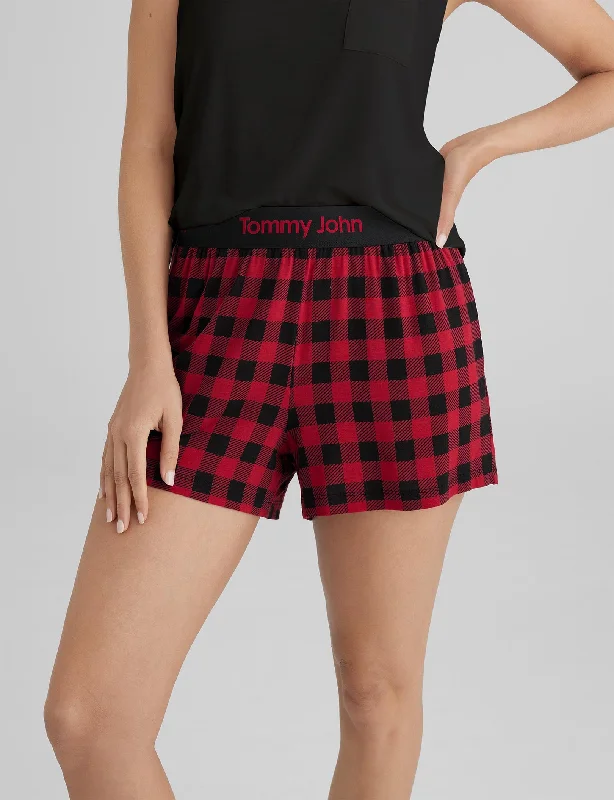 Women's cute prints in loungewear trendy and fun -Women's Second Skin Sleep Short