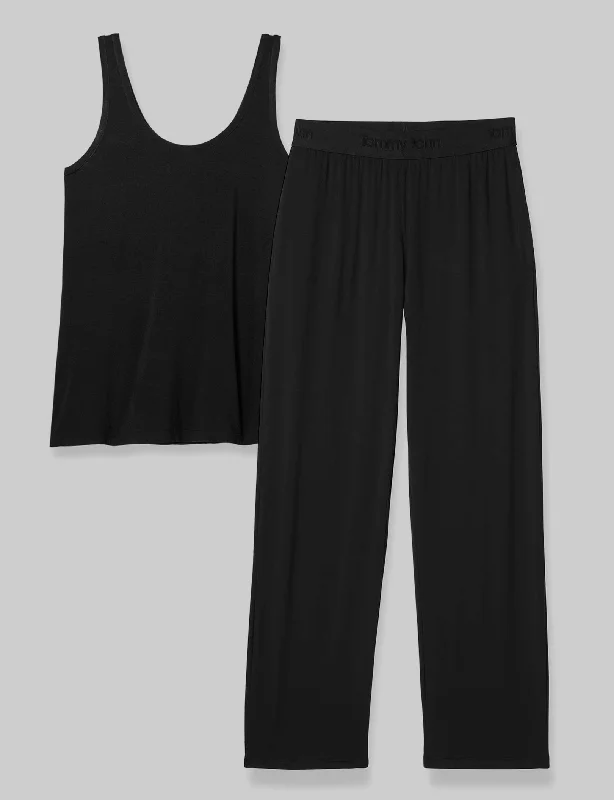 Women's breathable fabric pajamas ideal for hot sleepers -Women's Second Skin Sleep Tank & Pant Set Women's breathable fabric pajamas ideal for hot sleepers -Women's Second Skin Sleep Tank & Pant Set
