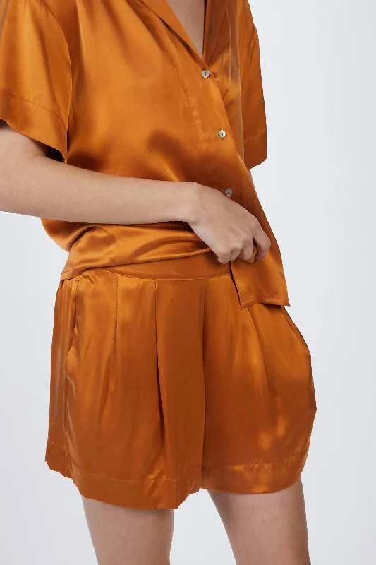 What are the best fabrics for women's pajamas?-Zurich Short In Caramel