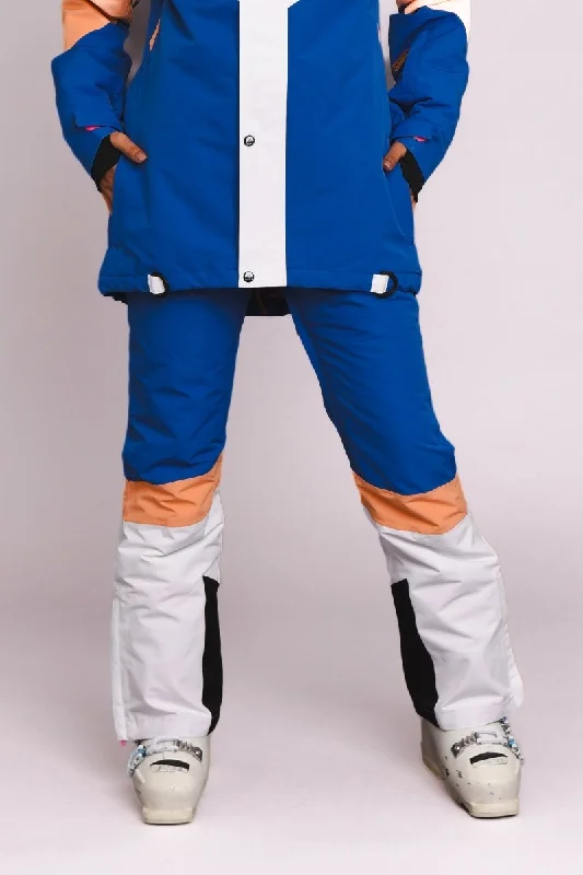 Womens robe sets with matching slippers -1080 Women's Ski & Snowboard Pant - Pastel Peach, White & Blue Womens robe sets with matching slippers -1080 Women's Ski & Snowboard Pant - Pastel Peach, White & Blue