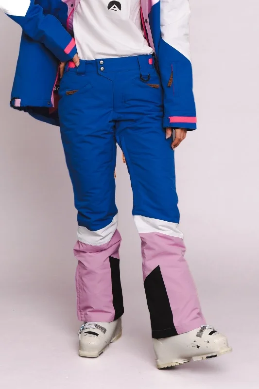 Womens robe sets for bridal showers -1080 Women's Ski & Snowboard Pant - Pastel Pink, White & Blue Womens robe sets for bridal showers -1080 Women's Ski & Snowboard Pant - Pastel Pink, White & Blue