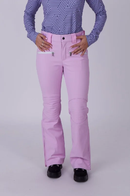 Womens robe sets with zip front -Chic Pants - Baby Pink