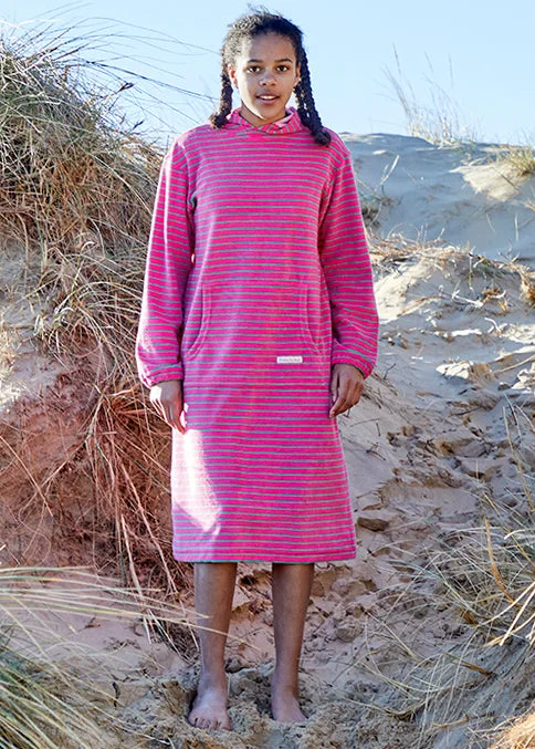 Womens robe sets for all seasons -Bridie & Bert womens beach robe - fushia apple