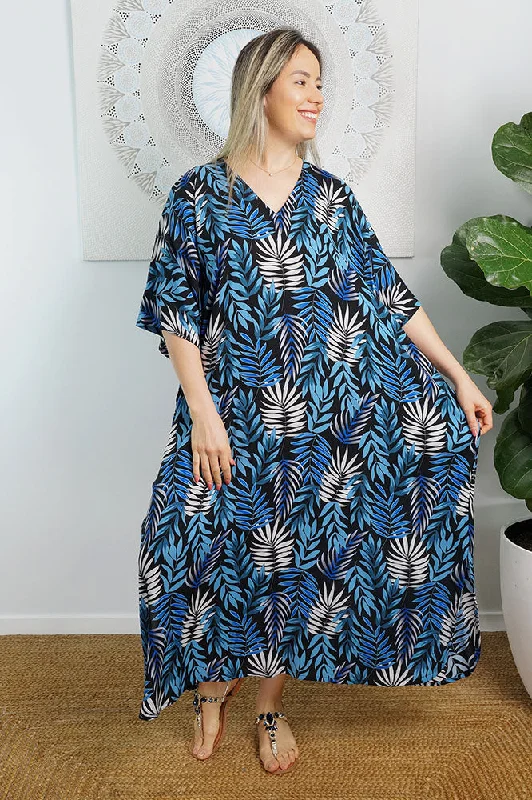 Women's plus size clothing Duluth trading -Premium Long Kaftan "Kavieng"