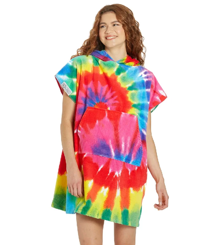 Comfortable and fashionable robe sets for women -LEUS Towels Conner Coffin Tie Dye Changing Poncho Multi Comfortable and fashionable robe sets for women -LEUS Towels Conner Coffin Tie Dye Changing Poncho Multi