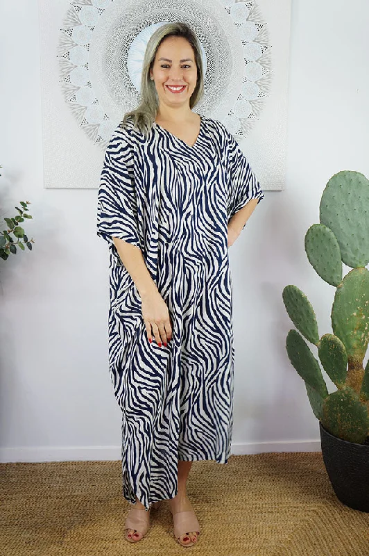 Womens robe sets that are absorbent -Long Kaftan "Madagascar"