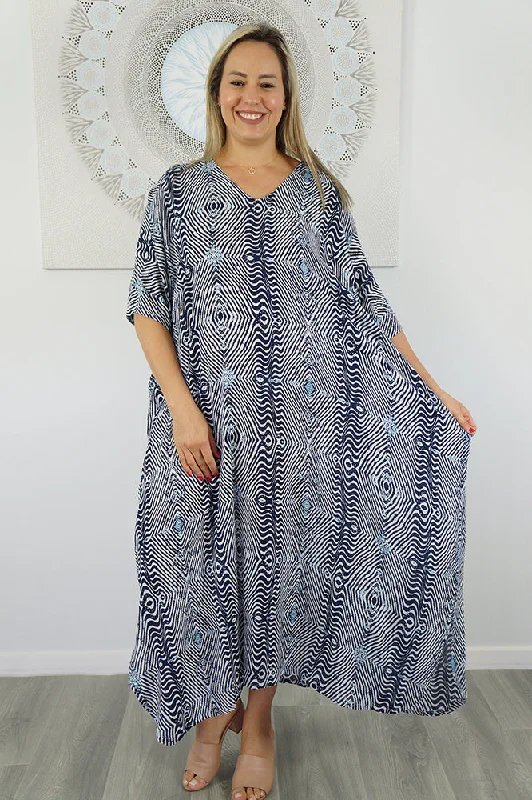 "Petite Cotton Robe Sets For Sleepwear"Long Kaftan "Papua"