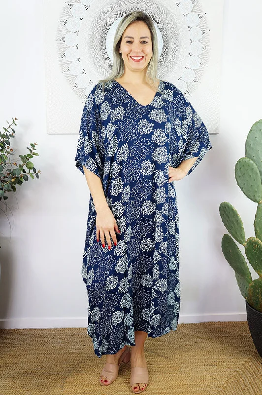 Women's relaxed fit robesLong Kaftan "Sunflower"