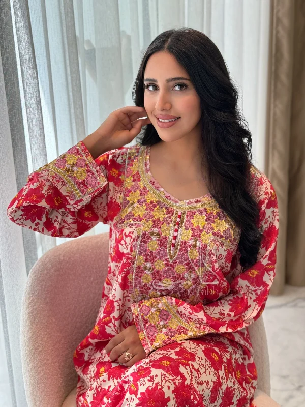 Womens robe sets with matching slippers -Mukhawar Eleanor