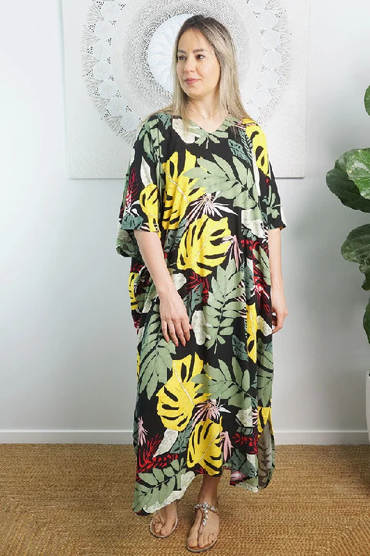 Women's robe sets affordable prices -Premium Long Kaftan "Tiwi"