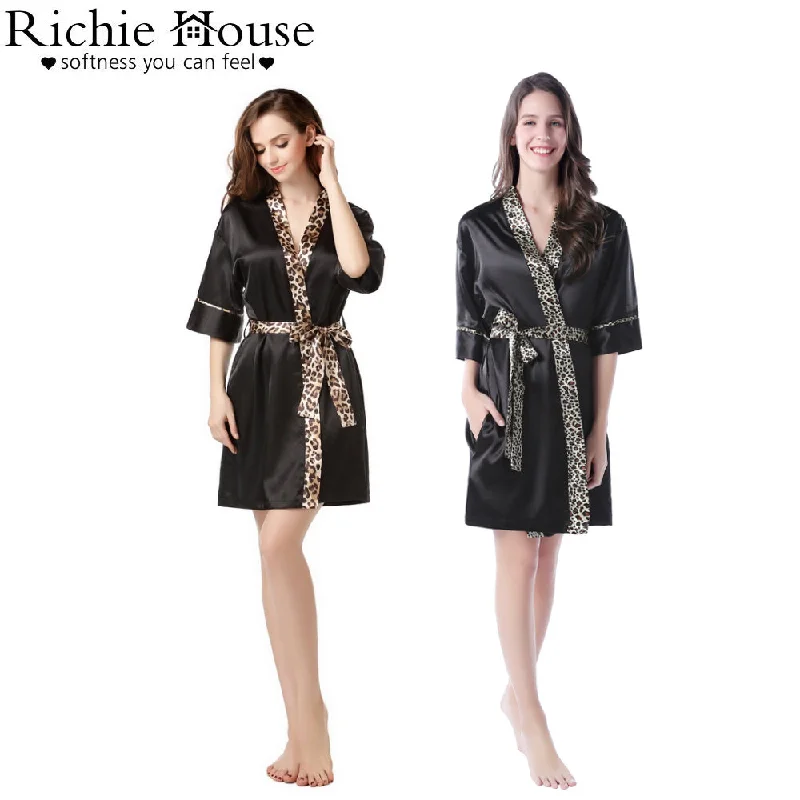 Are robe sets good to be used all year round -RichieHouse Nights Womens Short Robe Kimono Satin Bridesmaid Bath Lounge RHW2495 Are robe sets good to be used all year round -RichieHouse Nights Womens Short Robe Kimono Satin Bridesmaid Bath Lounge RHW2495