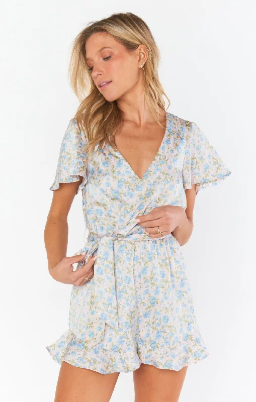 Women's robe sets Disney -Say I Do Romper ~ Charming Rose Luxe Satin