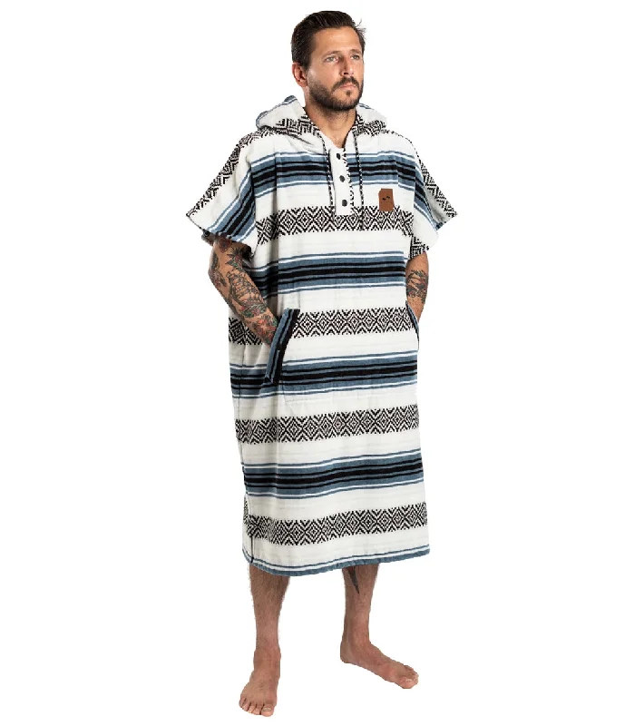 Women's adjustable waist robesSlowtide Oso Changing Poncho White Stripe