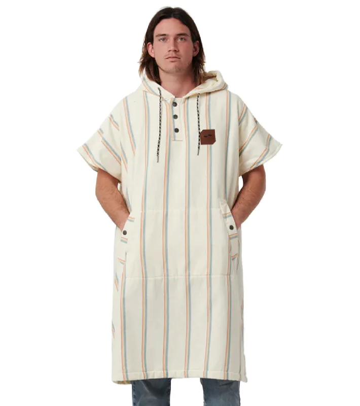 Womens robe sets with pockets -Slowtide Unisex Baja Stripe Fouta Changing Poncho Cream Womens robe sets with pockets -Slowtide Unisex Baja Stripe Fouta Changing Poncho Cream