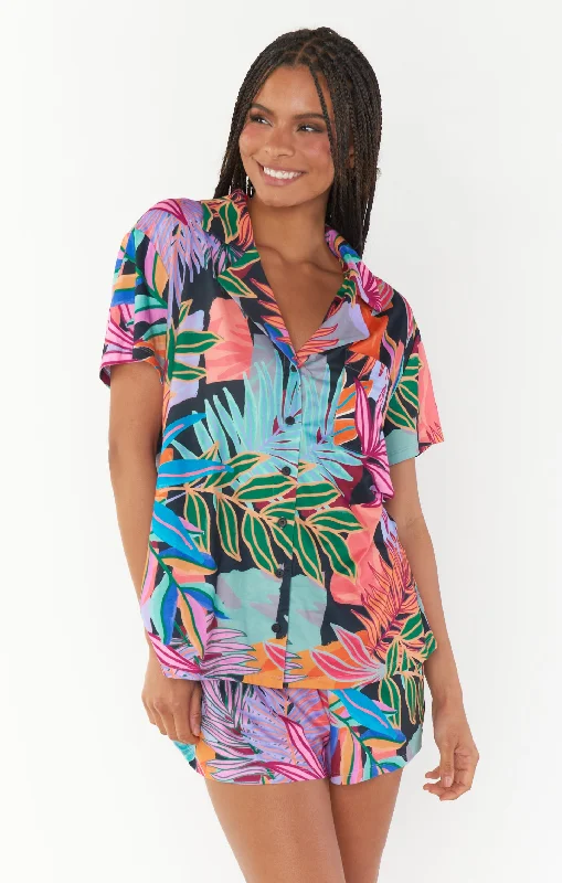 Womens spa robe set pampering gift -Sunday Morning Sleep Set ~ Tropical Paradise Knit Womens spa robe set pampering gift -Sunday Morning Sleep Set ~ Tropical Paradise Knit