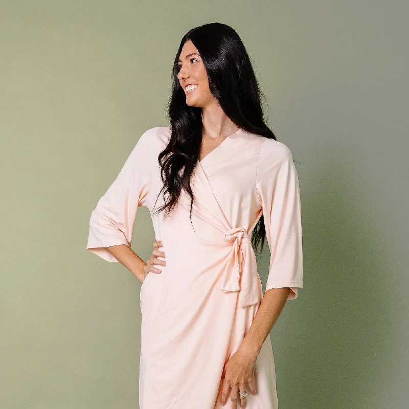 Women's robe sets petite sizes -Women's Everyday Robe - Blush